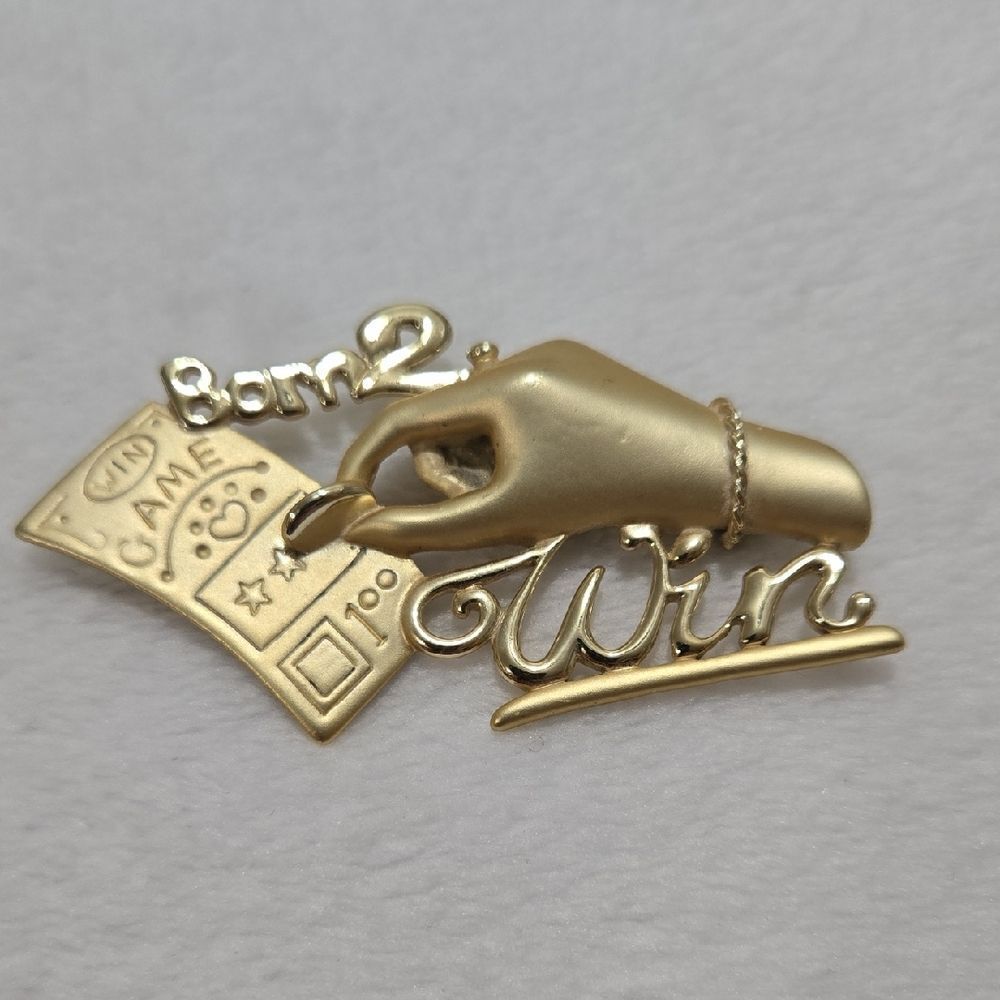 Born To Win Brooch - Picture 2 of 4